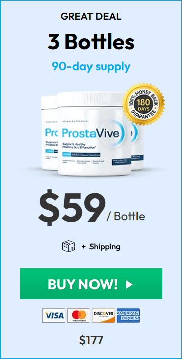 ProstaVive oredr 3 bottles
